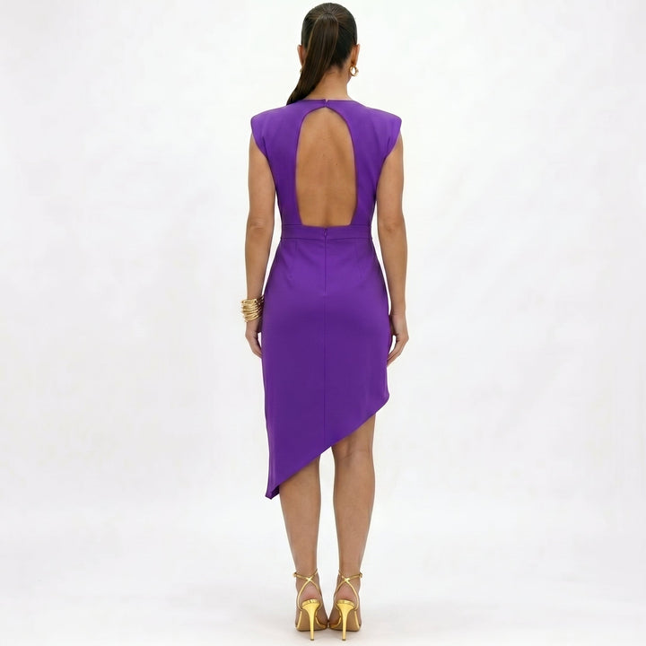 Maja - Robe Asymétrique avec Épaules Structurées