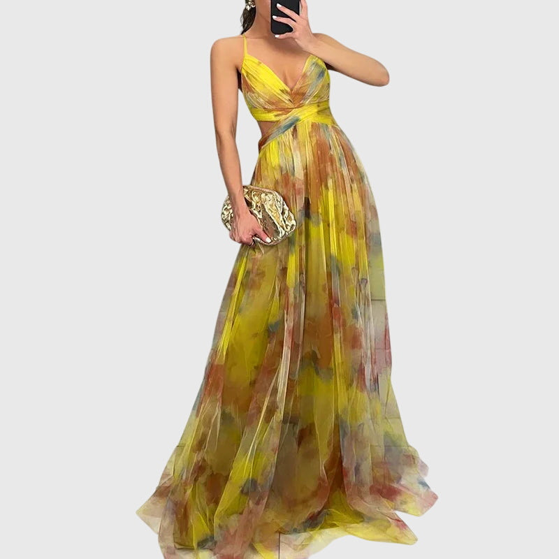 Caroline | Robe Maxi Fleurie