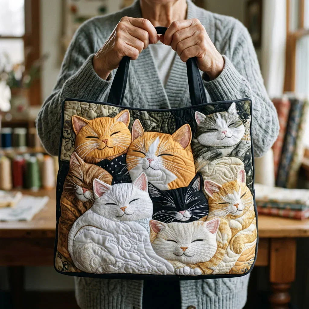 Sac Artisanal Matelassé - Rêves de Chatons