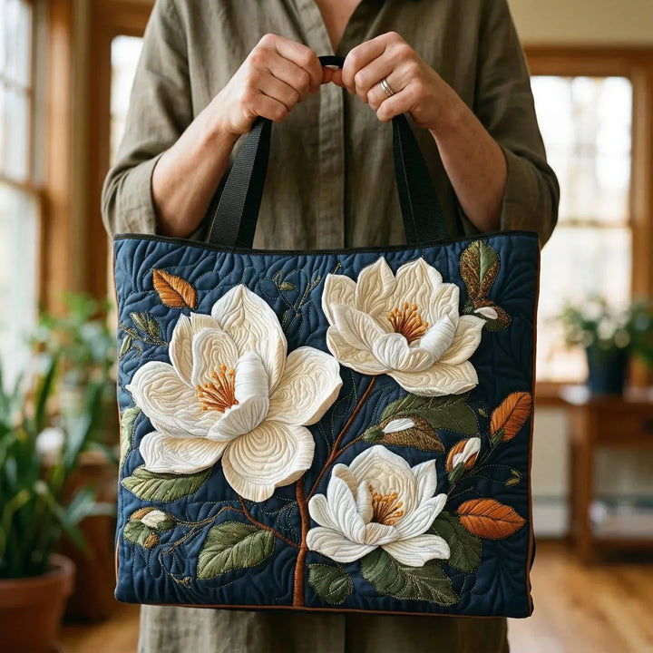 Sac Artisanal Matelassé - Magnolia Délicate