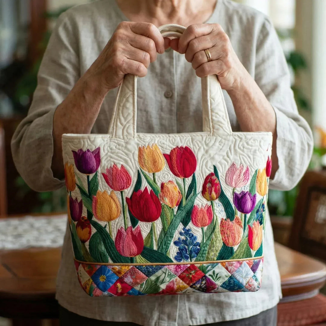 Sac en forme de tulipe matelassé