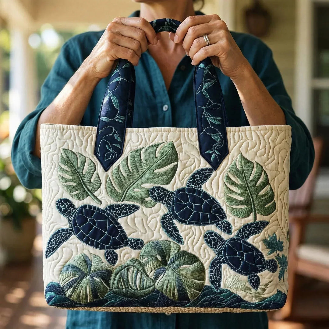 Sac tote avec rembourrage - Cadeau de la tortue de mer