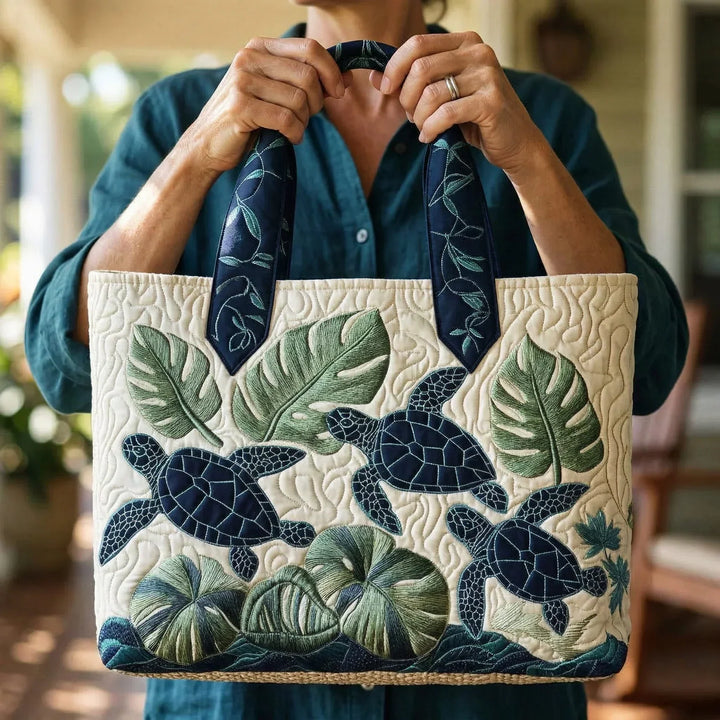 Sac tote avec rembourrage - Cadeau de la tortue de mer