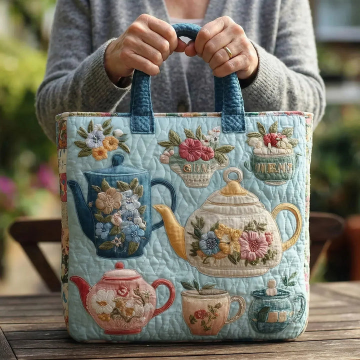 Sac matelassé à motif floral