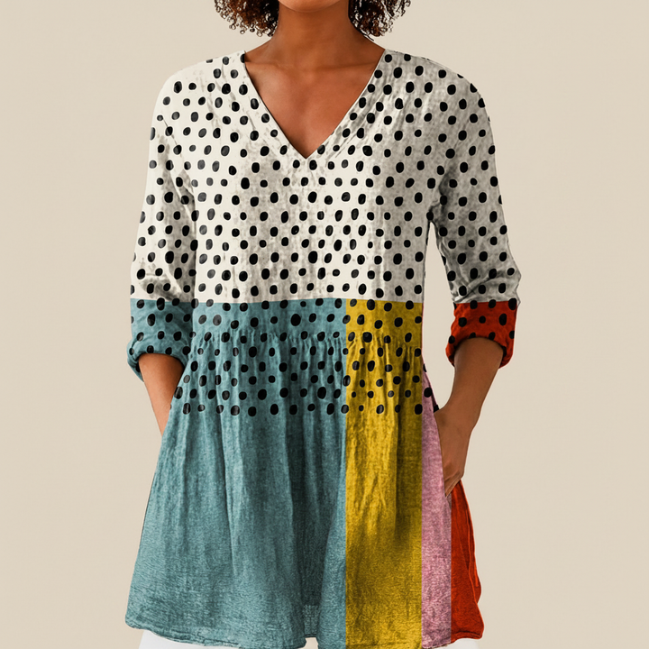 Suzanne - Blouse longue imprimée