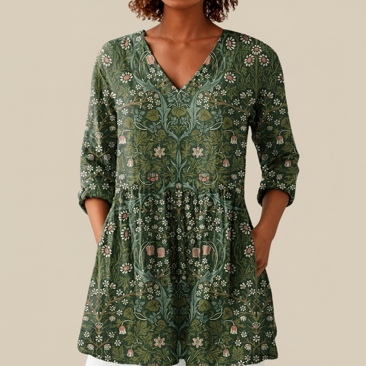 Sophie - Blouse longue imprimée