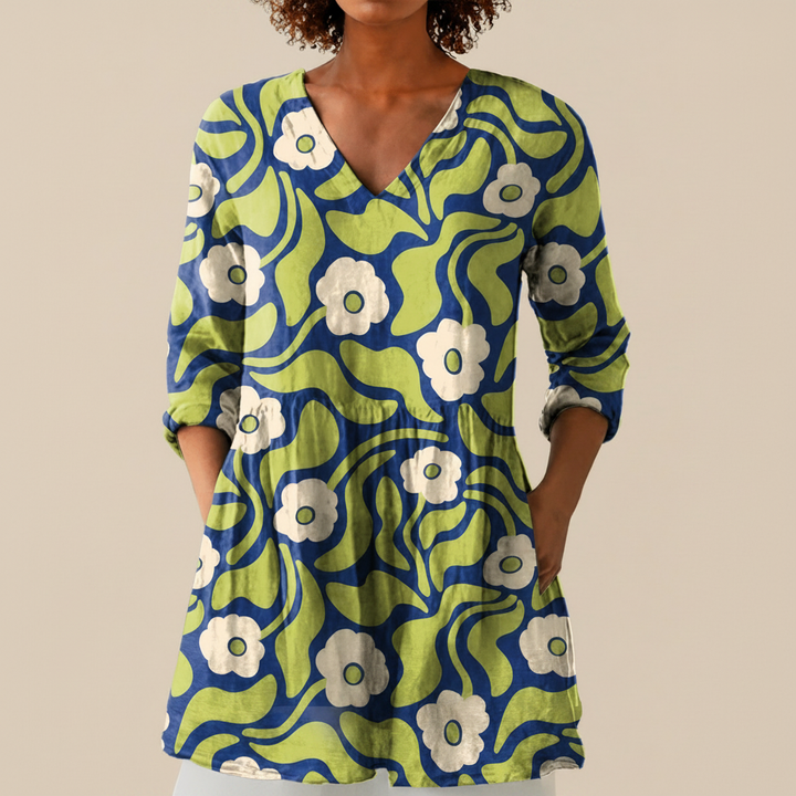 Pénélope - Blouse longue imprimée