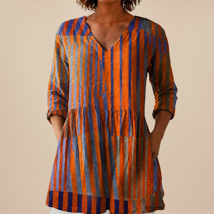 Salomé - Blouse longue imprimée
