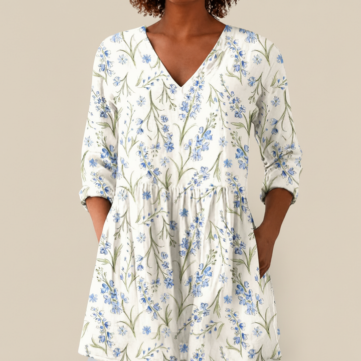 Nadia - Blouse longue imprimée