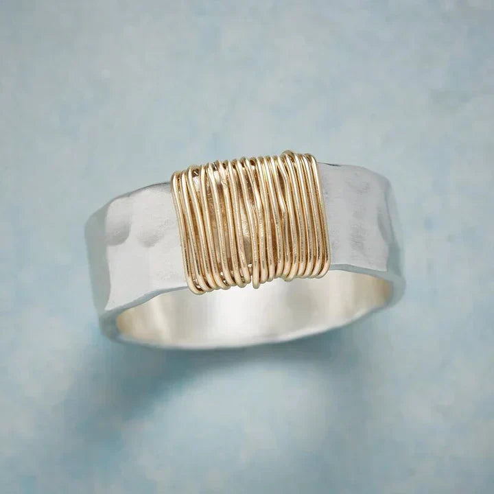 Bague Vintage Goldfaden en Argent