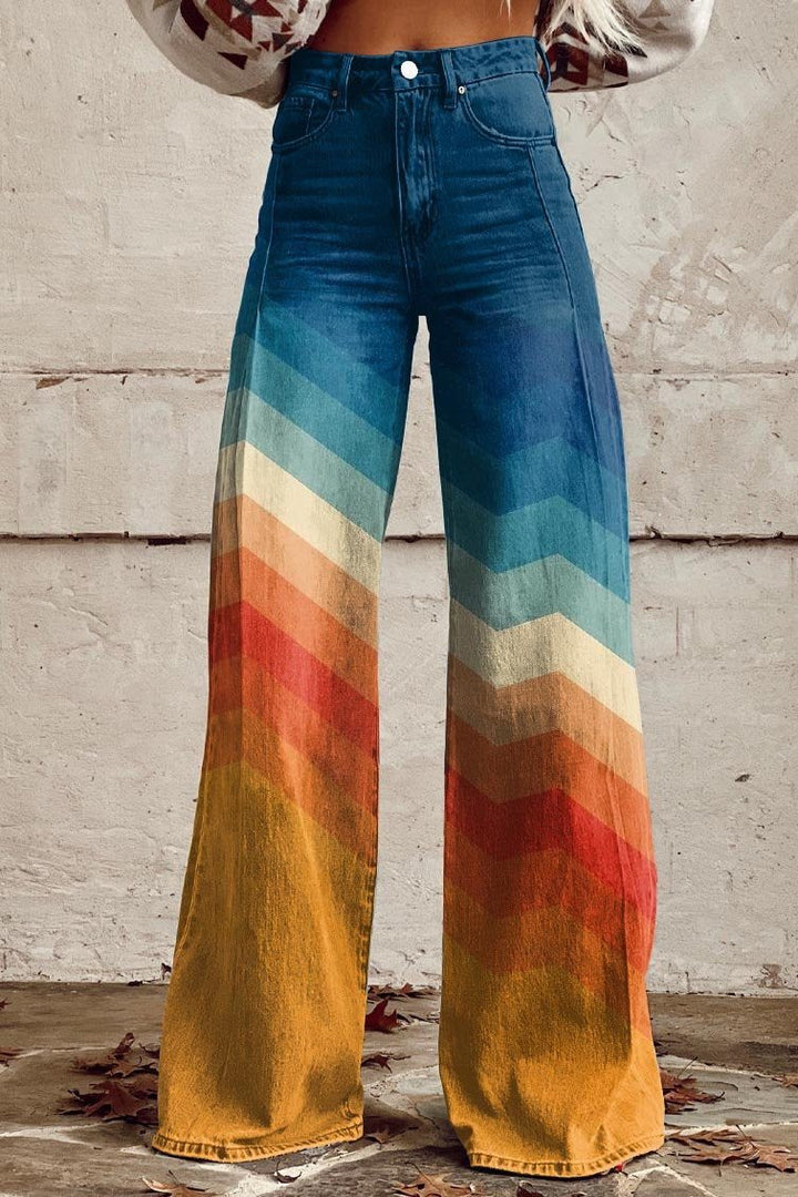 Agnès | Pantalon Motif Naturel