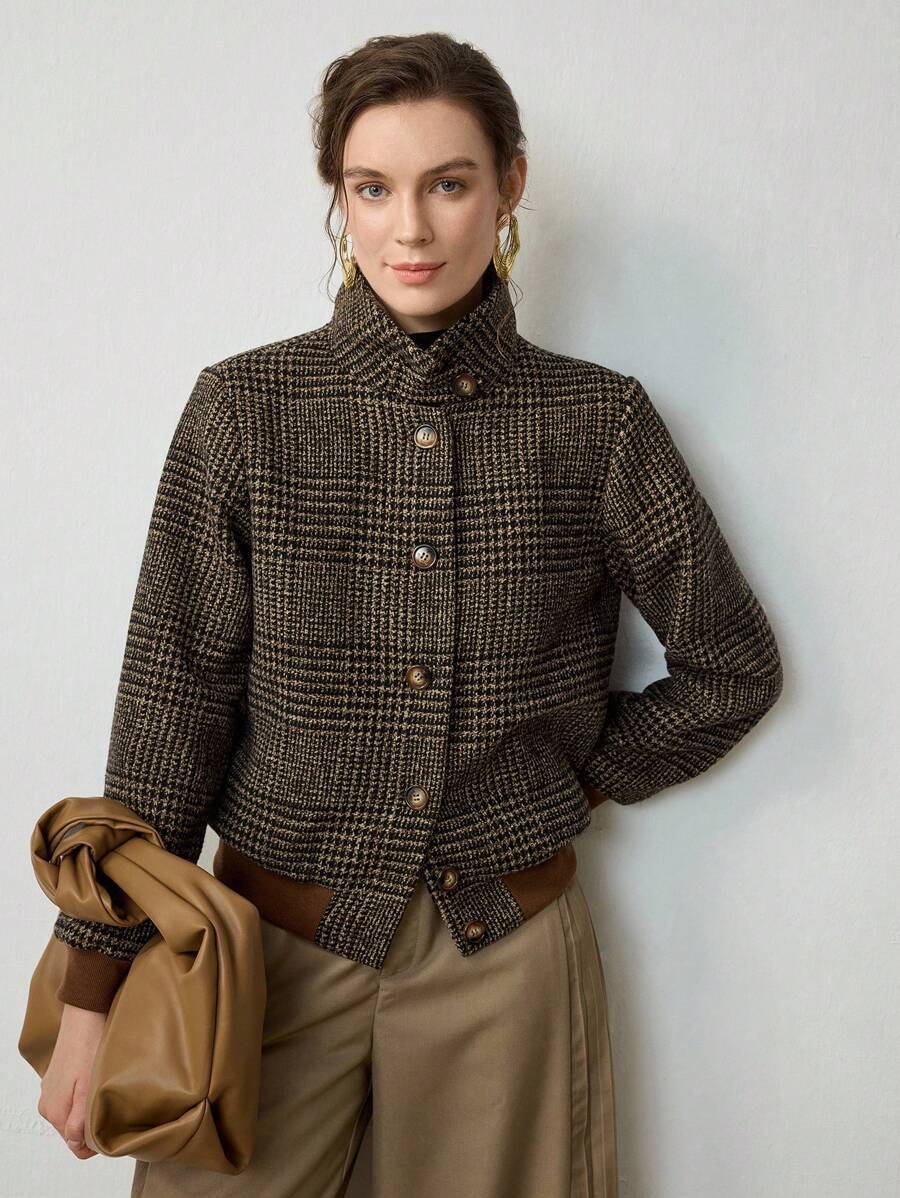 Blythe | Veste en Tweed Croisée
