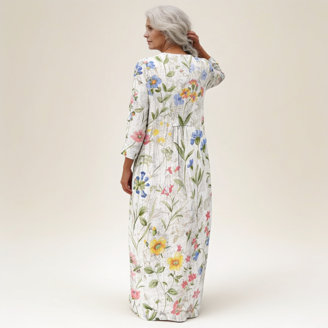 Eva - Robe d’Été Imprimée Flatteuse