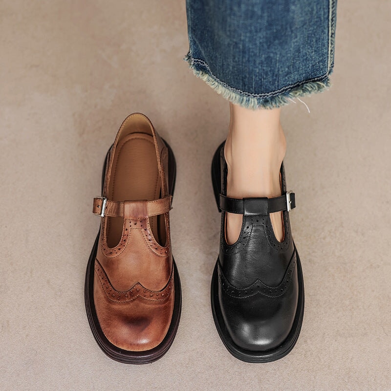 Élise | Mary Janes en cuir