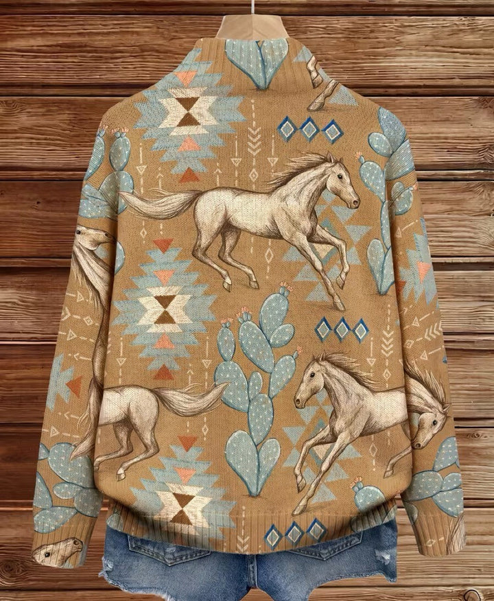 Perrine - Sangle de désert et cardigan à zip cactus