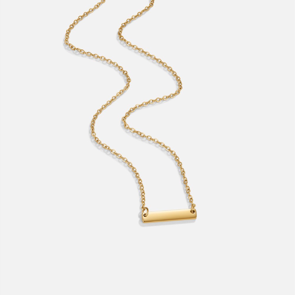 Ursule – Collier doré à la forme asymétrique