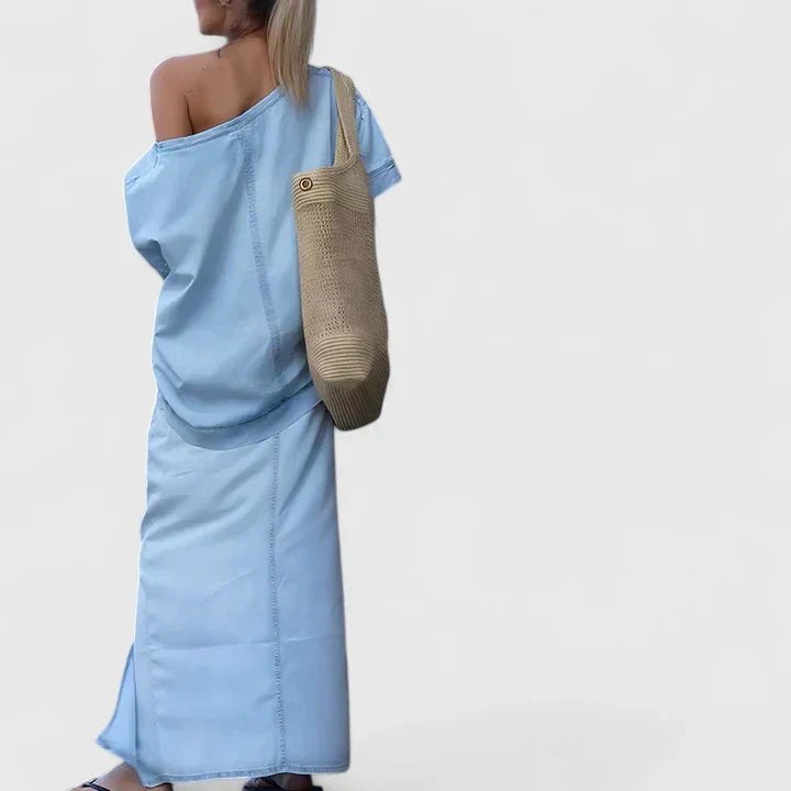 Isabelle | Ensemble de Jupe Maxi Élégante