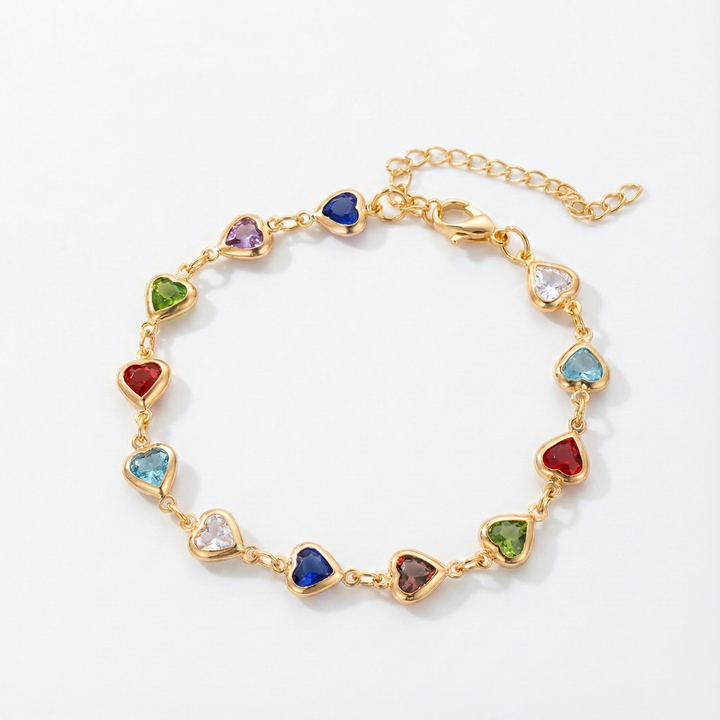 Bracelet unique en forme de cœur