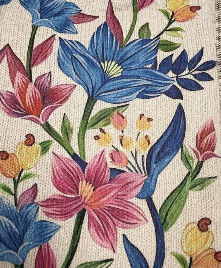 Théa - Cardigan Floral à Zip de Jardin Botanique